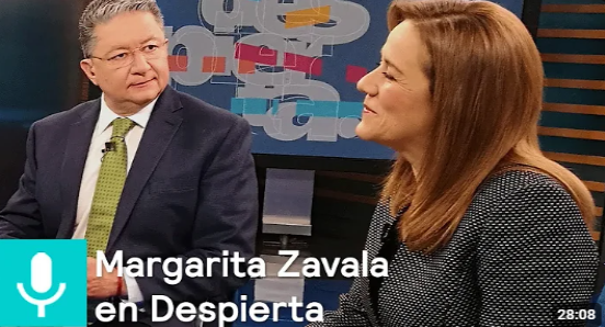 Margarita Zavala en la mesa de Despierta con Loret 